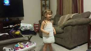 My little one loves her adorable sundress!